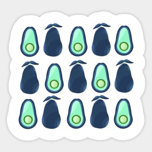 Blue mint green avocados Sticker